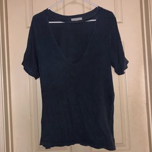 Urban Outfitters Distressed Navy T